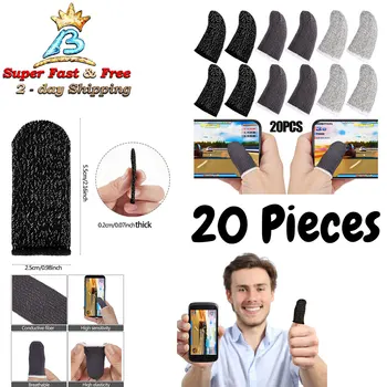 Перчатки для мобильных игр с напальчниками, рукав для пальцев, защита от пота, ручной киберспорт, противоскользящий сенсорный экран, противоскользящий рукав для пальцев