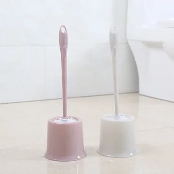 Инструмент для чистки унитаза, Набор туалетных щеток, Японская Пластиковая щетка для унитаза с мягкими волосами, без заглушек, для домашнего использования