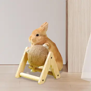 Игрушка для царапания кролика, Когтеточка для кролика с мячиком, Кролик-когтеточка Bunny