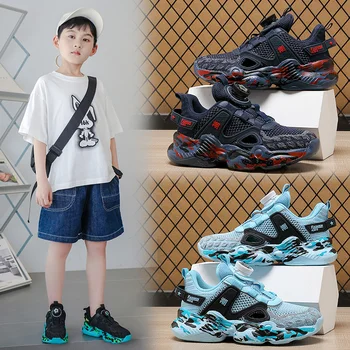 Детская обувь Damyuan, Детские кроссовки, Сетчатая Дышащая детская обувь, Кроссовки для мальчиков, Детские кроссовки для бега, Спортивная обувь на открытом воздухе, Размер 29-39
