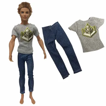 Новая одежда для куклы Принц Кен, повседневная одежда, костюм, классный наряд для мальчика Барби, Игрушки для куклы Кен, Детские подарки, Подарок 020E