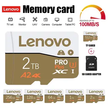 Lenovo 2TB Micro TF SD-Карта 1TB Mini SD-Карта 512GB Class10 A2 Карта Памяти 128 ГБ TF Флэш-Карта 256 ГБ Для Nintendo Switch Phone PC