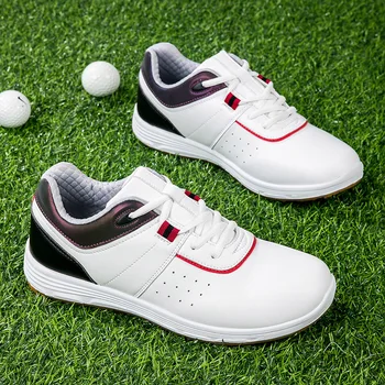 Новое поступление обуви для гольфа, мужские дизайнерские кожаные спортивные кроссовки, женские противоскользящие мужские кроссовки для гольфа, Удобная обувь для ходьбы, женские