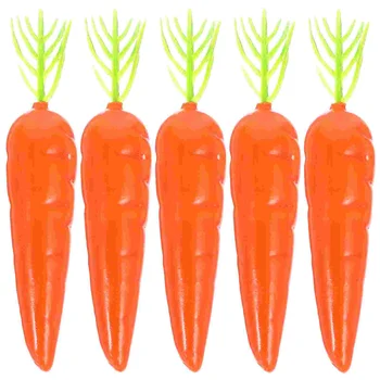 25шт Искусственная Морковь Морковь Овощные Миниатюры Имитация моркови для поделок Украшения домашней кухни