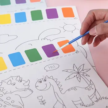 Игрушки для раскрашивания художника Акварельная бумага для детского сада, бумага для раскрашивания красками и кистью, Пустая бумага для рисования, набор бумаги для рисования