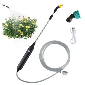Садовый опрыскиватель USB Перезаряжаемый опрыскиватель для растений со шлангом длиной 2 м Портативные автомобильные инструменты для полива газонов с нескользящей ручкой