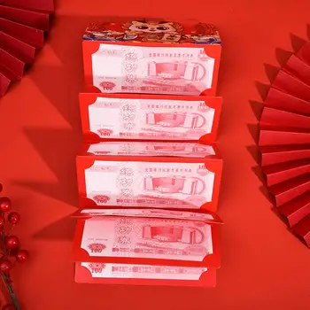 Конверт на Новый Год Мини-сумка на удачу с рисунком мультяшного дракона Счастливое Благословение для китайского Нового года Монета для детей для детей