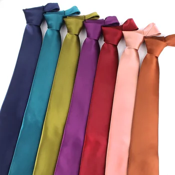 Однотонный свадебный галстук для мужчин и женщин, узкий галстук на шею для вечеринки, деловые Повседневные модные галстуки, классические костюмы, галстуки на шею в подарок