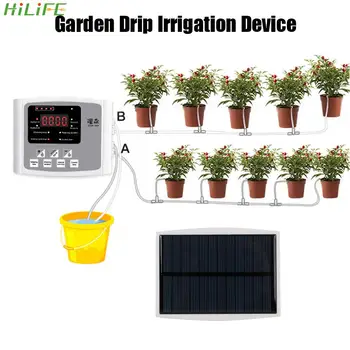 Устройство для капельного орошения сада, системный контроллер таймера, Интеллектуальное Автоматическое устройство для полива растений, двойной насос на солнечной энергии