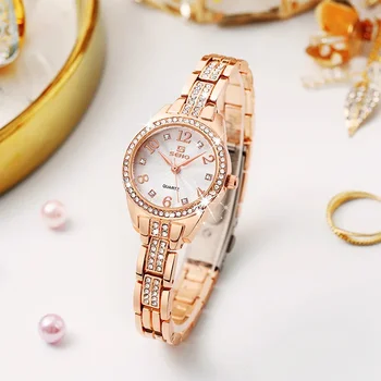 2023 новые маленькие брендовые модные часы-браслет женские водонепроницаемые ювелирные изделия с пряжкой кварцевые часы