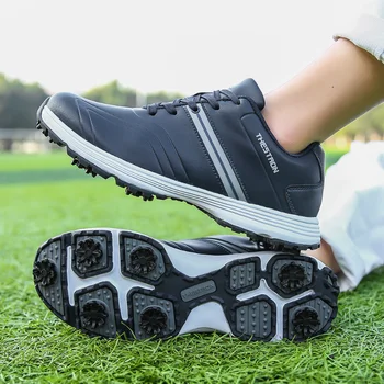Водонепроницаемая обувь для гольфа, мужская тренировочная одежда для гольфа, удобная обувь для ходьбы, уличные противоскользящие спортивные кроссовки
