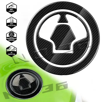 3D Крышка Топливного Бака Мотоцикла Из Углеродного Волокна, Наклейка На Крышку, Защитная Наклейка, Аксессуары Для Kawasaki Ninja 650R 1000 ZX6R ZX-10R