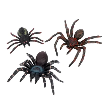 3 шт. Игрушки-пауки-шутки, реалистичные пауки, украшение для вечеринки ()