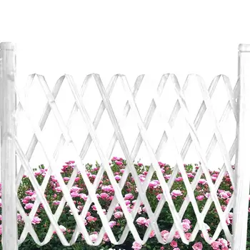 Расширяющийся забор, Декоративный Антикоррозийный деревянный забор, Решетка для подъема растений, защитное ограждение для домашних животных Для украшения газона во внутреннем дворике