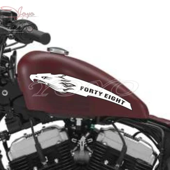 Наклейки с надписями на заказ, Наклейка с логотипом Eagle Head, Наклейки с бензобаком, Виниловая Наклейка для Harley Sportster XL1200X 48