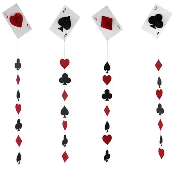 Набор из 4 карт для тематической вечеринки в казино 