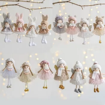 Новые Рождественские Куклы-Ангелы 2023 Natal Noel Navidad Украшения Рождественская Елка Подвесные Украшения Рождественские Украшения для Дома Подарки