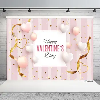 Реквизит для фотостудии Воздушный шар Розовый Баннер для вечеринки в честь Дня Святого Валентина Фоны для портретной фотографии Влюбленных Плакат Фотоколлаж