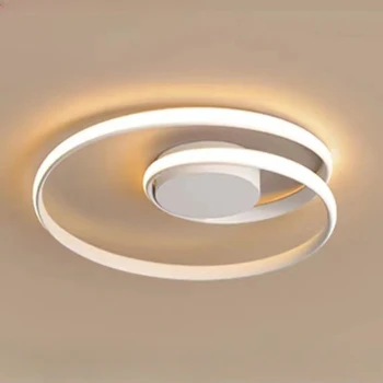 Скандинавские светодиодные светильники для гостиной, потолочные светильники в современном стиле, креативные потолочные светильники в виде колец-улиток, декоративные светильники для помещений