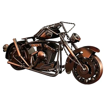 Модель мотоцикла Коллекция художественных скульптур из железа для мотоциклов Многоцелевой коллекционный предмет в винтажном стиле