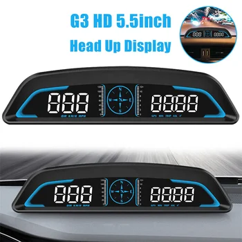 G3 GPS Автомобильный HUD Спидометр Головной Дисплей Цифровое Напоминание Сигнализация, Спидометр, Электронные Аксессуары Для Всех Автомобилей
