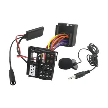 Адаптер кабеля Radio AUX с микрофоном 5.0 Аудио Музыкальный кабель Автомобильный адаптер кабеля радиоприемника AUX 12Pin для запасных частей RCD510