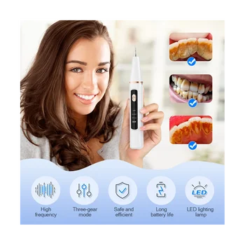 Ультразвуковой стоматологический скалер для удаления зубного камня, пятен от зубного камня, электрический звуковой зубной налет, удаление зубных камней