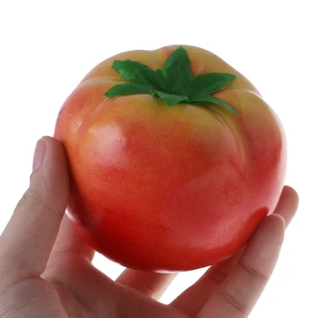 Имитация искусственного помидора Пластиковый дефект Поддельные фрукты Декор для домашней вечеринки F1FB