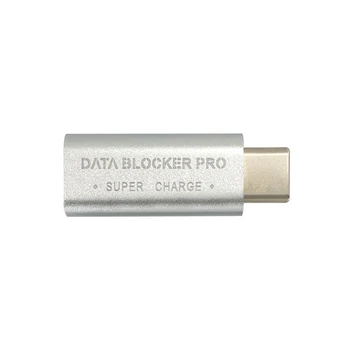 2ШТ Блокиратор данных USB Type-C Адаптер USB-C Juice Jack Defender с поддержкой быстрой зарядки (50 В/5А) Предотвращает кражу данных
