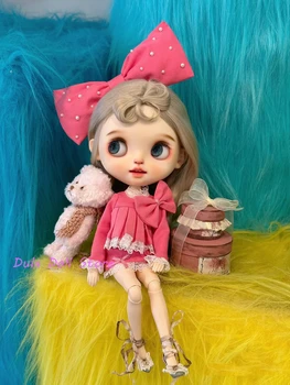 Кукольная одежда Dula Платье с розовой юбкой Blythe ob24 ob22 Azone Licca ICY JerryB 1/6 Bjd Кукла