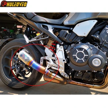 Титановый Сплав для Honda CB1000R 2018-2023 Выхлопная Система с Накладным Соединительным Патрубком Глушителя Мотоцикла для CB1000R