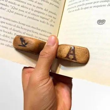 Удобная закладка для большого пальца, креативный деревянный держатель для страниц книг для чтения одной рукой, подставка для книг для большого пальца, Офисные любители книг